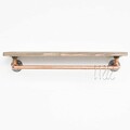 Raft de perete, Evila Originals, COP001, 60x12x14 cm, Nuc / Rose Gold