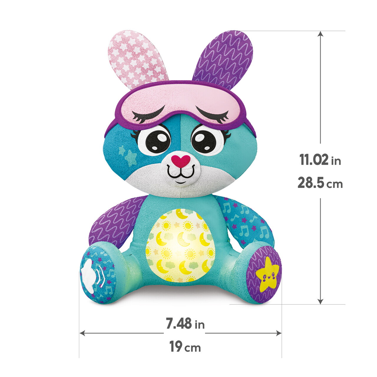 Lampa de veghe cu muzica si lumini, Iepuras, Kids Hits, multicolor - view 4