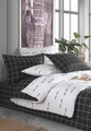 Lenjerie de pat dubla King Quilt (BL) Wimper - White, Mijolnir, 3 piese, 240x220 cm, bumbac ranforce, multicolor