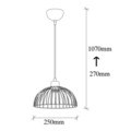 Lustra, Tatum, 584TTM1464, Metal, Negru