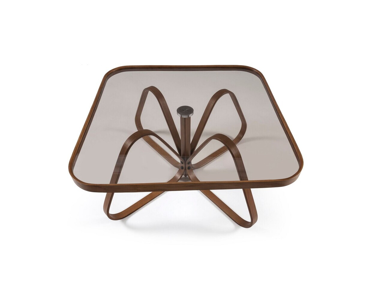 Masuta de cafea, Hanah Home, Dubai 90, 90x48x90 cm, LEMN MASIV DE FAG, Maro — imaginea 5