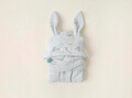Halat de baie pentru copii, Irya Home, Bunny, Bumbac, Verde menta