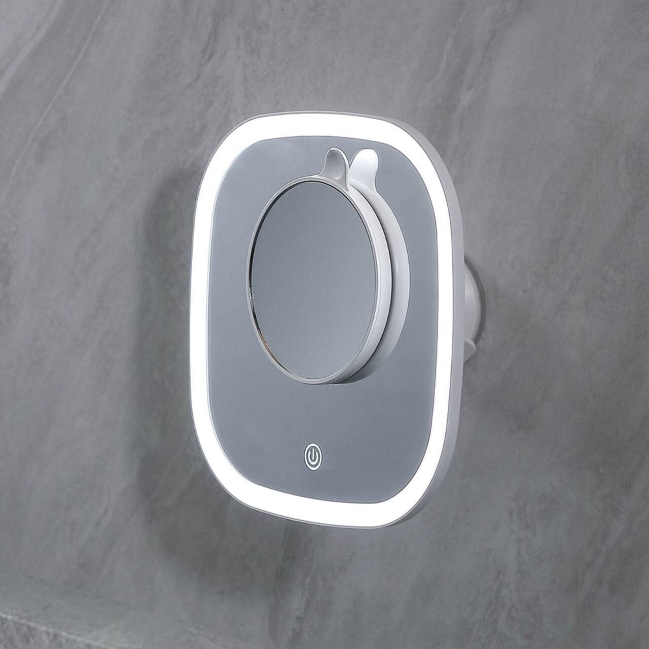 Oglinda cosmetica cu LED-uri, Luigi Ferrero, FR-805M Square, 20x20 cm, rotire 360 grade, 2000mAh - view 9