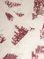 Lenjerie de pat pentru o persoana Peisa, Homla, 140x200 cm, 2 piese, bumbac, bej/rosu