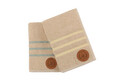 Set prosoape de maini 2 piese, Beverly Hills Polo Club, 411, Bumbac, Caramel / Galben / Verde
