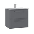 Dulap de baie cu chiuvetă, Hanah Home, Nuvola 65 v2, Gri