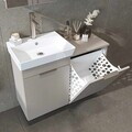 Dulap de baie cu chiuvetă, Hanah Home, Dubai Sepetli, 92.2x69.5x38.6 cm, PAL, Gresie