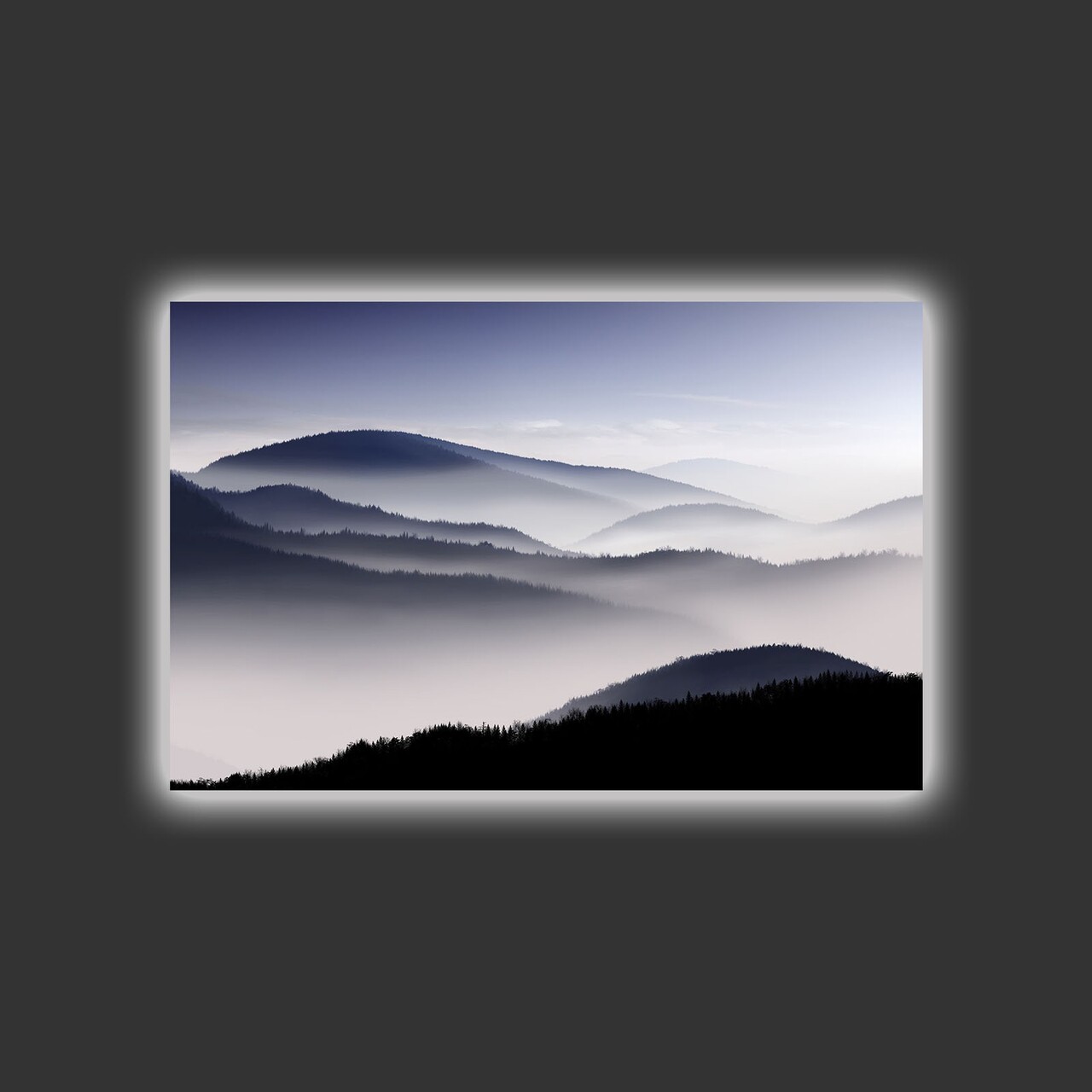 Tablou decorativ cu lumina LED, 4570HDACT-025, Dimensiune: 45 x 70 cm, Multicolor - view 3