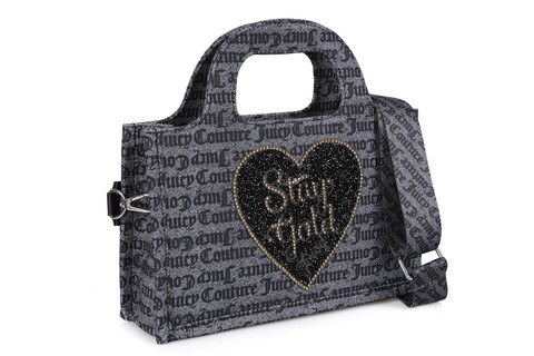 Geanta juicy couture 207, 28x7x18 cm, piele ecologica, negru