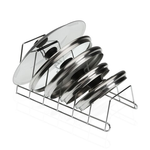 Suport organizare capace Versa, 34 x 18 x 15 cm, otel cromat
