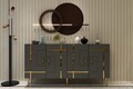 Consola, Olivia, Line KB150, Antracit / Aur