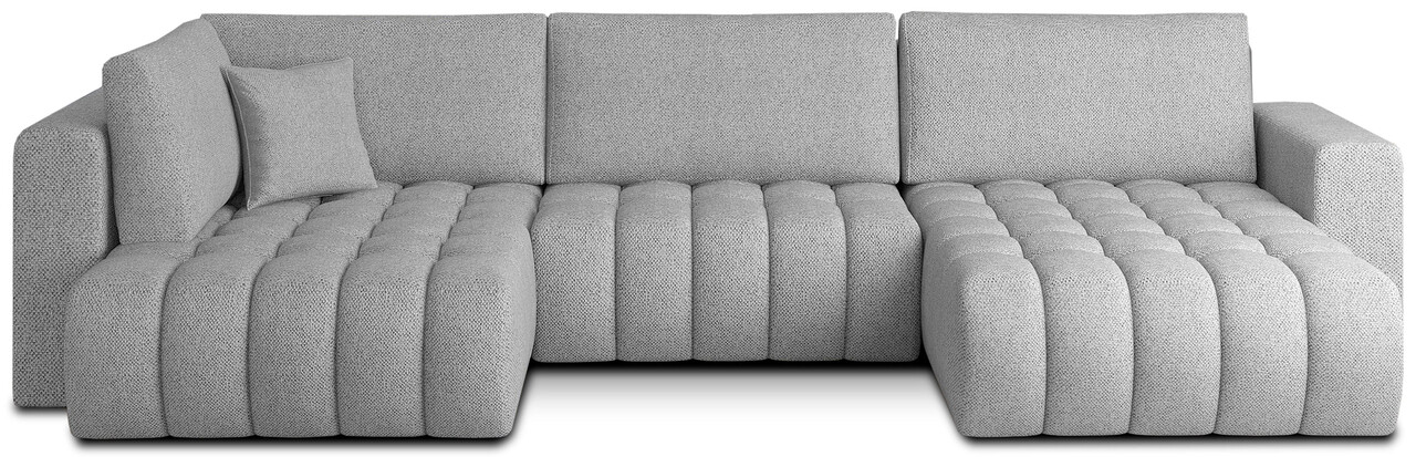 Coltar extensibil dreapta 6 locuri ELTAP, RT-04BO, Bonito, 350x175x92 cm, lemn/poliester, gri deschis - 1 | YEO