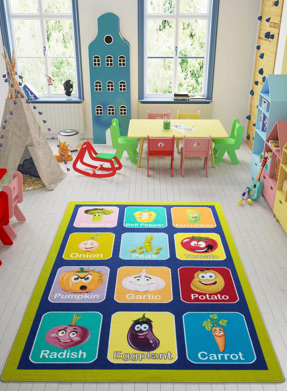 Covor, Vegetables, 133x190 cm, Poliamida, Multicolor