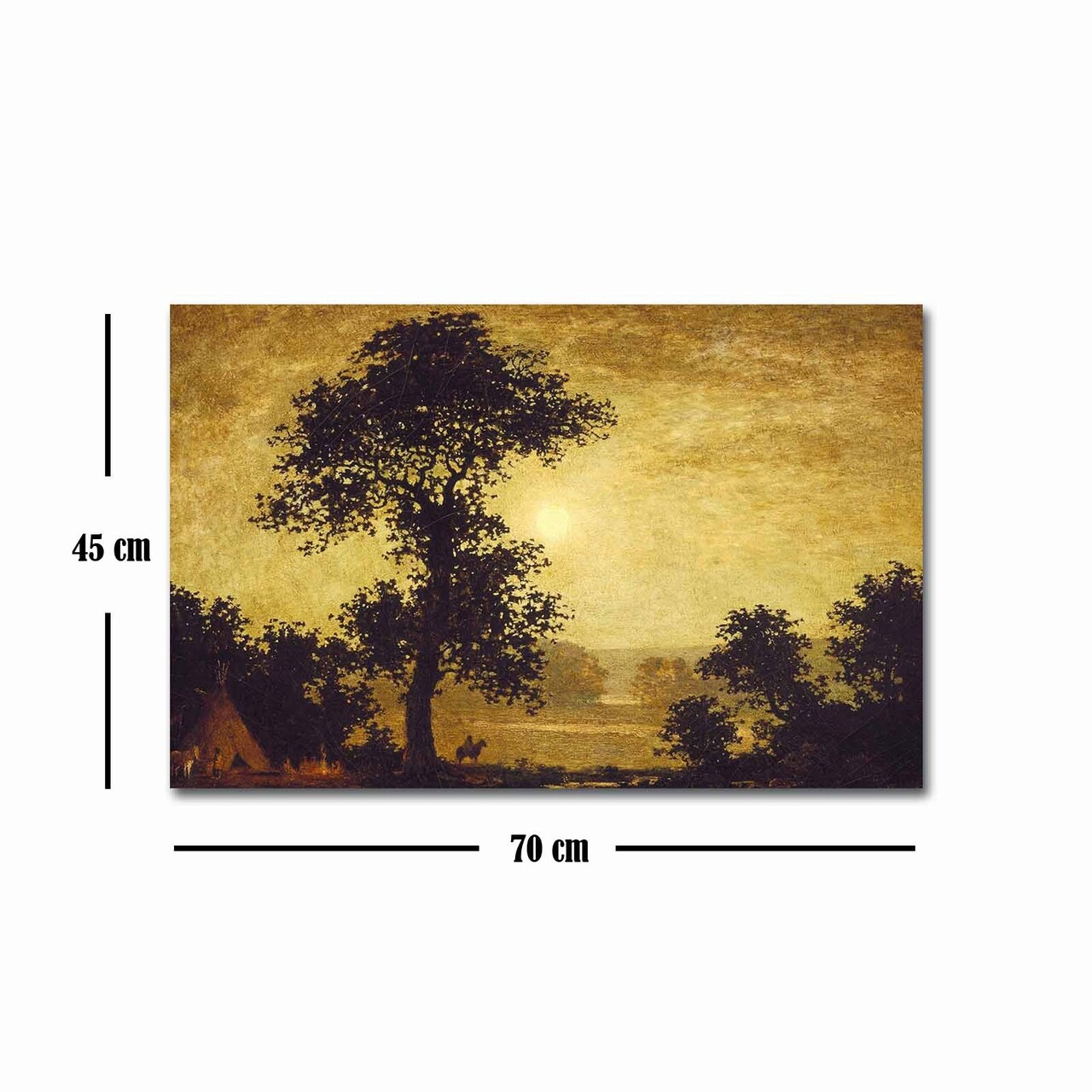 Tablou decorativ, FAMOUSART-110, Canvas, Dimensiune: 45 x 70 cm, Multicolor