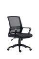 Scaun de birou ergonomic, Bedora Moon, mesh, negru