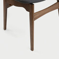 Scaun Eroso, Homla, 48x55.5x74.8 cm, poliester/lemn, maro/gri