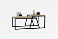 Masuta de cafea, Asse Home, Boyce, 75x37x50 cm, Stejar / Negru