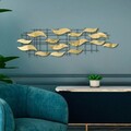 Decoratiune de perete, Lumos, Metal, Latime: 110 cm / Inaltime: 32 cm / Adancime: 4 cm, Multicolor