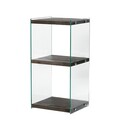 Corp biblioteca, Neostill, Aqua 2, 40x80x35 cm, Sticla temperata, Antracit