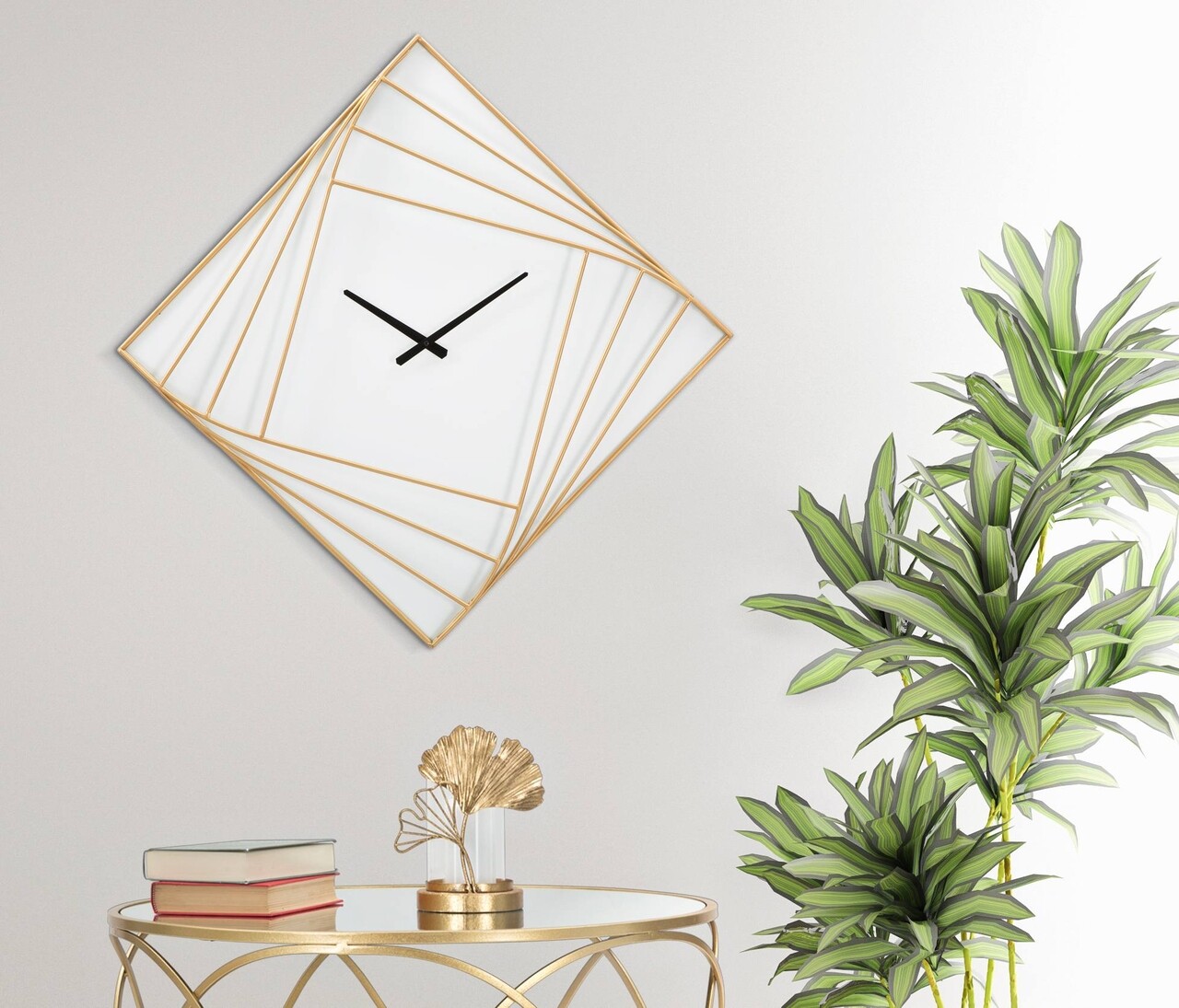 Ceas de perete Goldy, Mauro Ferretti, 85x6x85 cm, fier, auriu - 1 | YEO