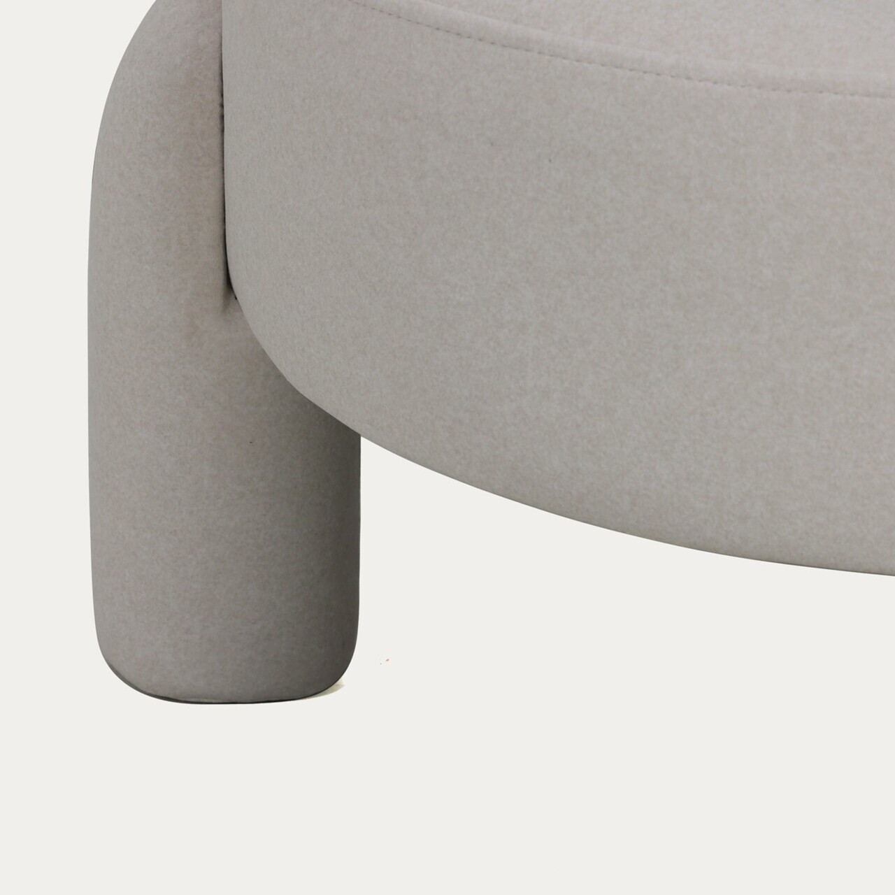 Taburet Ollera, Homla, 65x36 cm, MDF/poliester, ecru - view 4