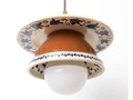 Pendul Radacini-Strachina, Deco Republic, E27, 1x60W, ceramica, maro/albastru