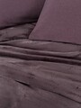Lenjerie de pat dubla, Flossy - Plum, Cotton Box, Policoton