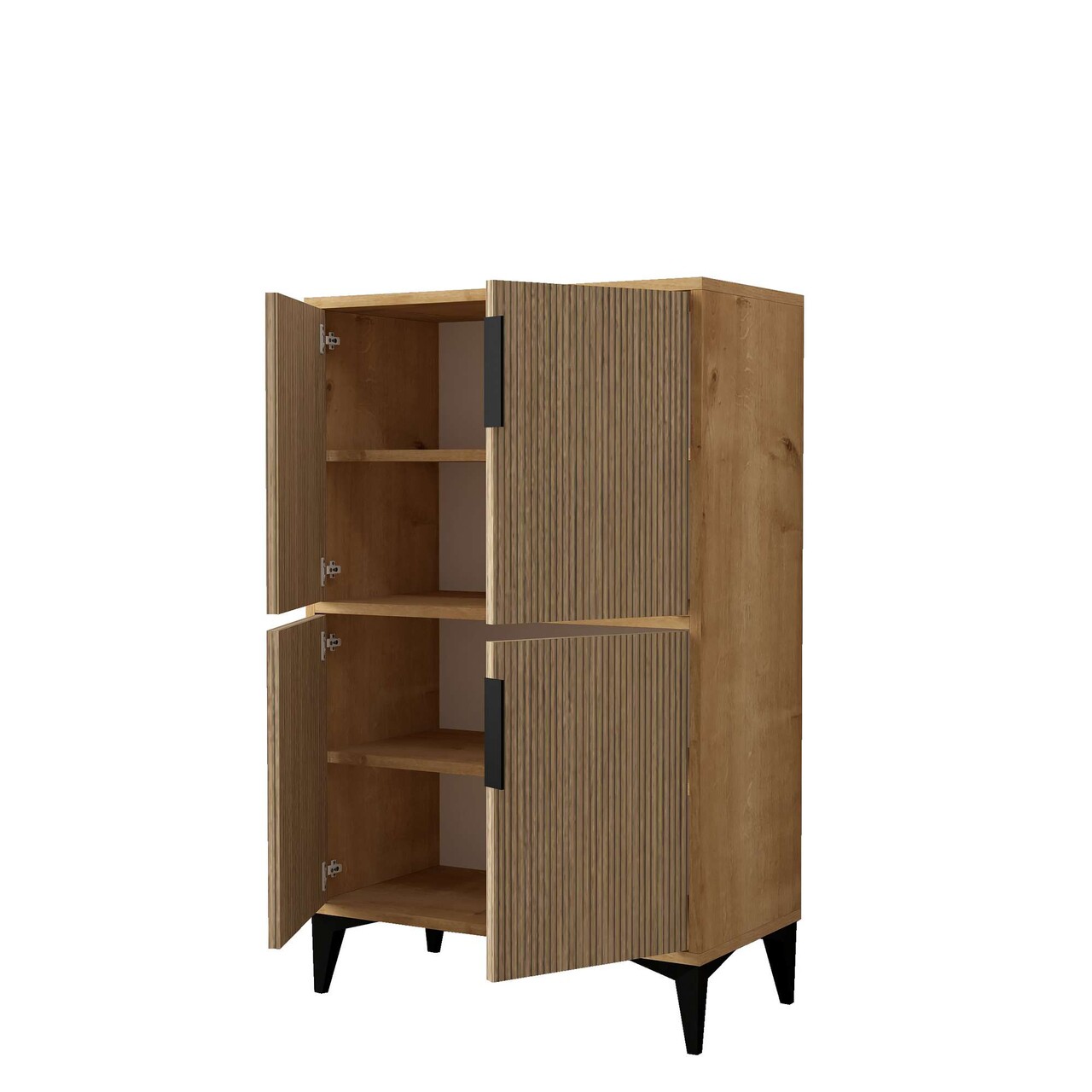 Dulap multifunctional, Hanah Home, 1405 Ada, 72x114x36.5 cm, PAL, Maro - view 7
