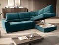 Coltar extensibil dreapta 3 locuri ELTAP, RT-39LU, Siber, 270x186x93 cm, lemn/poliester, verde