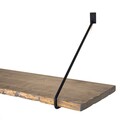 Raft de perete WR038, Evila Originals, 60x14x20 cm, lemn de molid, maro/negru