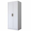 Dulap pentru haine, Hanah Home, BA296, 90x210x57.5 cm, Alb