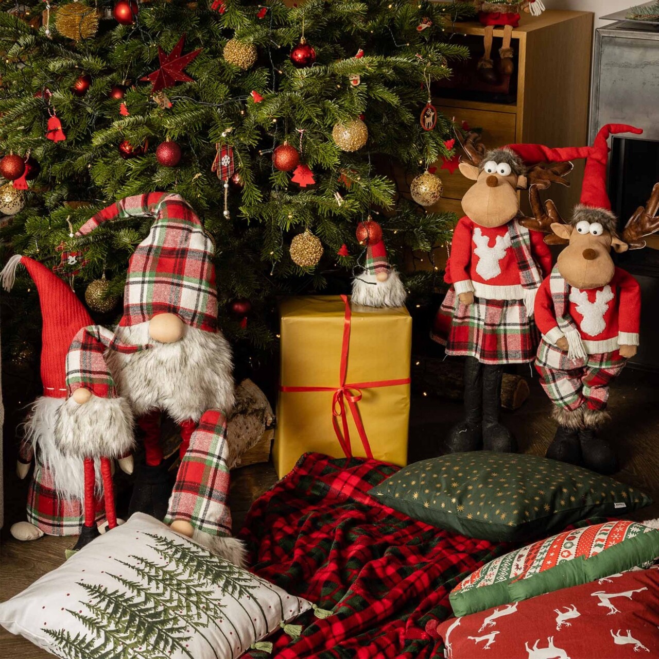 Decoratiune ren cu fusta Antti, Homla, 104 cm, poliester, multicolor - 1 | YEO