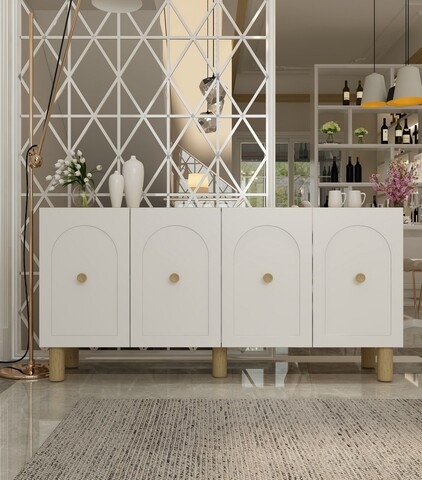 Consola, Olivia, Notre KB150 Bohem, Stejar Safir / Alb