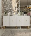 Consola, Olivia, Notre KB150 Bohem, Stejar Safir / Alb