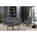 Set canapea extensibilă, Unique Design, 867UNQ1523, Lemn de carpen, Albastru