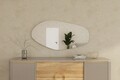 Oglinda decorativa, Siam, Bella, 60x120x2.2 cm, Negru