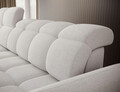 Coltar extensibil stanga 3 locuri ELTAP, Beneth, 301x185x115 cm, lemn/poliester, alb