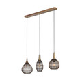Lustra Soraya, TRIO, 80x26x150 cm, 10W, 3x E27, metal, bronz antic