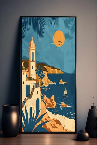 Tablou decorativ, Artsyhmdfdky16, Vopsire: 100% MDF (Grosime: 5 mm), Multicolor