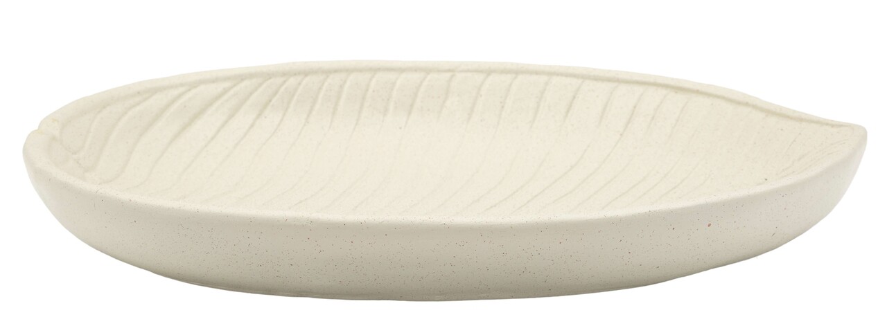 Vas decorativ Stons, Mauro Ferretti, 33x4x29 cm, polirasina, crem - 1 | YEO