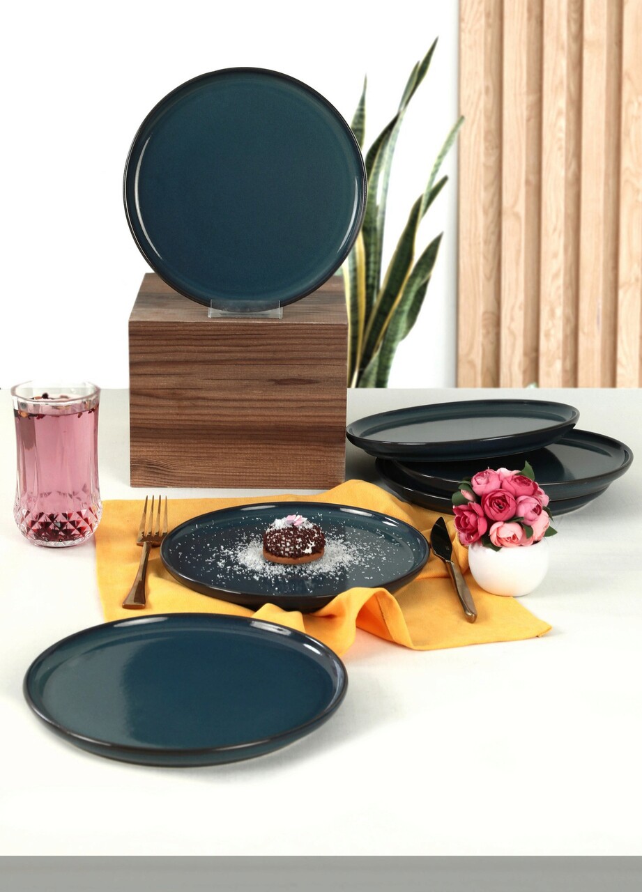 Set farfurii pentru desert Keramika 275KRM1852 Ceramica  Nu absoarbe apa Albastru