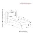 Pat Single Ravenna White, Ametti, 90 x 190 cm, alb/auriu