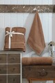 Set prosoape de baie, Eponj Home, DS, Bumbac, Maro