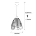 Lustra, Tatum, 584TTM1470, Metal, Negru