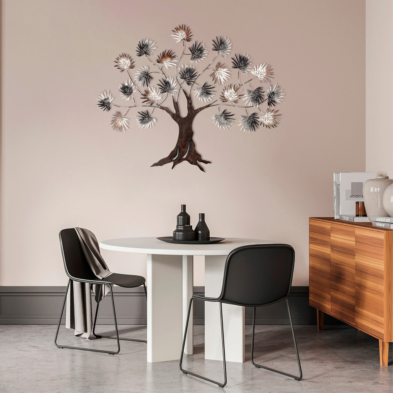 Decoratiune de perete, Maple, Metal, Dimensiune: 117 x 91 cm, Multicolor - 1 | YEO