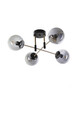 Lustra, Stala, 846STL2947, Metal, Negru / Fume
