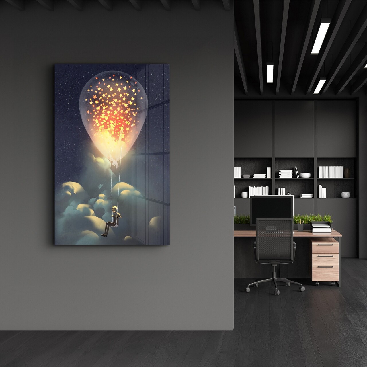 Tablou decorativ, CAM-4035, Dimensiuni: 46 x 72 cm, Multicolor - view 2