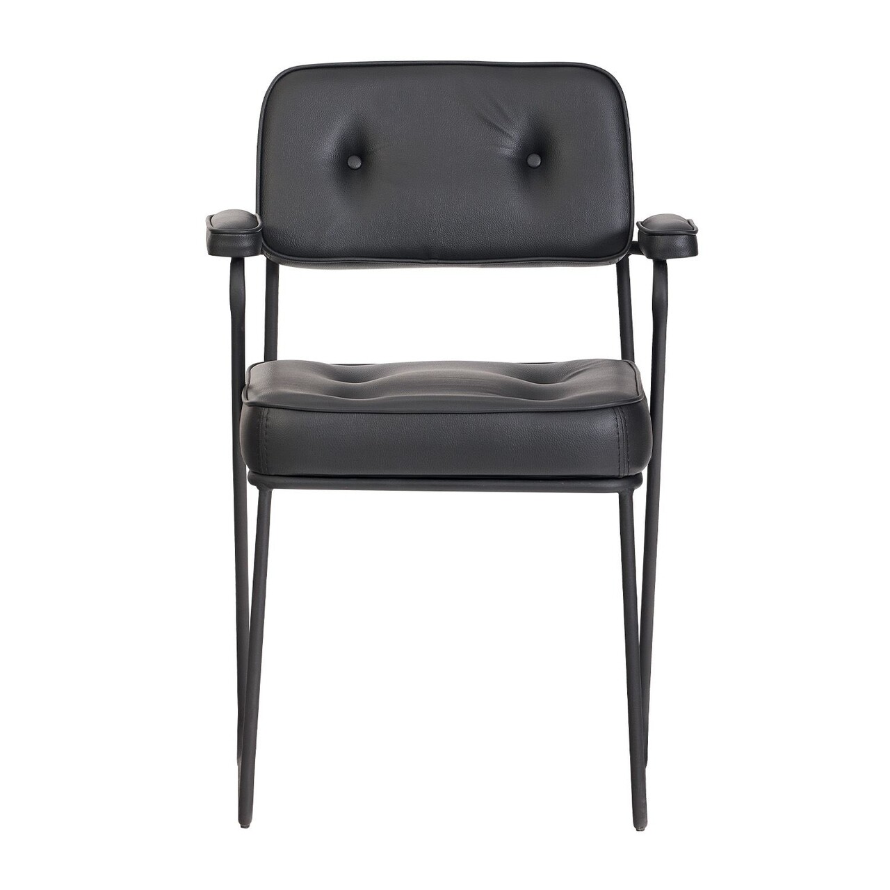 Scaun de birou, Hanah Home, Jupoi 47, 47x87x60 cm, Metal, Negru - view 2
