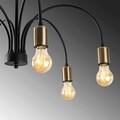 Lustra, Tatum, 584TTM1260, Fier, Negru