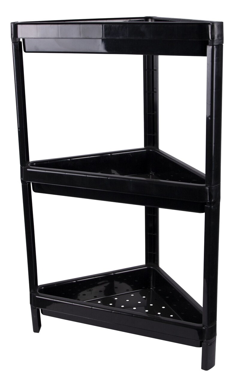 Raft universal, Livinex, Tren Ucgen, 47x92x38 cm, Negru - 2 | YEO